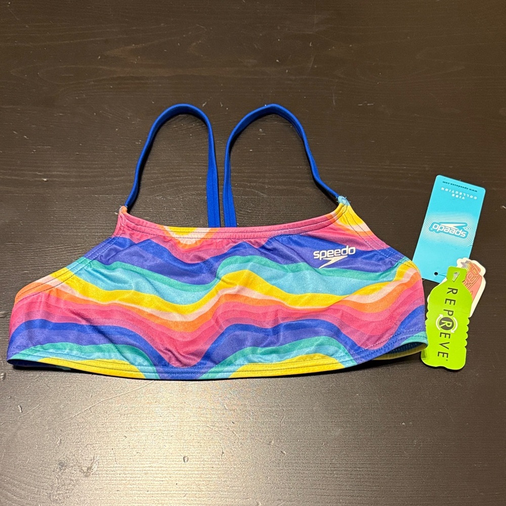 Speedo Women’s Multicolor Bikini Top - Rainbow